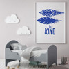 Feather Wall Decal - Be Kind - Vinyl Decor for Baby's Room, Children's Bedroom or Play Room