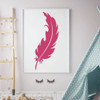 Feather Wall Decal Vinyl Decor - Elegant Silhouette Mural Baby's Nursery, Bedroom or Playroom - Living Room Decoration