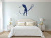 Female Golf Player Wall Decal - Vinyl Decor For Teen, Girls's Bedroom or Playroom - Sports Decorations