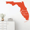 Florida Wall Decal - State Silhouette Vinyl Art for Home Decor, Living Room or Family Room Decoration