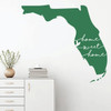 Florida Wall Decal - State Silhouette Vinyl Art for Home Decor, Living Room or Family Room Decoration