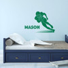 Football Wall Decal - Touch Down - Vinyl Sticker for Boy's Bedroom Decor, Playroom or Game Room Decoration