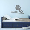 Football Wall Decal - Touch Down - Vinyl Sticker for Boy's Bedroom Decor, Playroom or Game Room Decoration
