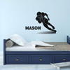 Football Wall Decal - Touch Down - Vinyl Sticker for Boy's Bedroom Decor, Playroom or Game Room Decoration
