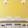 Friends Wall Decal - Are Like Stars - Motivational Quote for Home Decor, Living Room or Kitchen Decoration