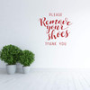 Front Door Decal - Please Remove Your Shoes - Porch Decoration for Home Decor - Removable Vinyl Art Decal