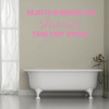 Funny Wall Decal - Objects In Mirror Are Skinnier - Vinyl Decoration for Home Decor, Bedroom, Playroom, Dorm Or Fun Room.