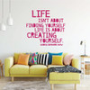 George Bernard Shaw Inspirational Wall Decal - Creating Yourself - Vinyl Art for Home, Bedroom or Living Room Decor