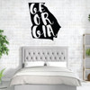Georgia Wall Decal State Silhouette Vinyl Art for Home Decor, Living Room or Family Room Decoration