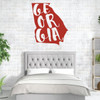 Georgia Wall Decal State Silhouette Vinyl Art for Home Decor, Living Room or Family Room Decoration