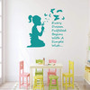 Girl Bedroom Butterfly Inspirational Wall Decor