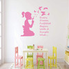 Girl Bedroom Butterfly Inspirational Wall Decor