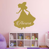 Girl's Personalized Princess Silhouette