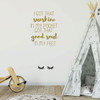 Girl's Room Wall Decal - I Got That Sunshine In My Pocket - Children or Teen Vinyl Decoration for Bedroom or Playroom Decor