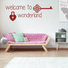 Girls Room Wall Decal - Welcome to Wonderland - Children Vinyl Decal Decoration for Bedroom or Playroom