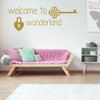 Girls Room Wall Decal - Welcome to Wonderland - Children Vinyl Decal Decoration for Bedroom or Playroom