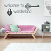 Girls Room Wall Decal - Welcome to Wonderland - Children Vinyl Decal Decoration for Bedroom or Playroom
