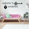 Girls Room Wall Decal - Welcome to Wonderland - Children Vinyl Decal Decoration for Bedroom or Playroom