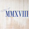 Graduating Class Decoration - Roman Numeral Vinyl Wall Decal for High School, College, or University Graduate Party or Home Decor