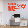 Guitar Wall Decor - Guitar Players Rock Decal - Music Studio Decor - Vinyl Decorations for Home Decor, Bedroom or Playroom - Musician Gift