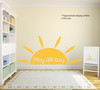 Half Sun 'Play All Day' Playroom Wall Decal for Boy and Girl Kids - Sun Play Room Decor