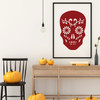 Halloween Decoration - Skeleton Wall Decal - Fall Vinyl Decor for the Home, Office Or Dorm