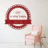 Happy Easter - Christian Wall Decor - Vinyl Decal Easter Decorations for your Walls, Windows, or Doors