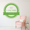 Happy Easter - Christian Wall Decor - Vinyl Decal Easter Decorations for your Walls, Windows, or Doors