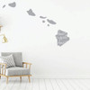 Hawaii Wall Decal - Home Sweet Home - State Silhouette Vinyl Art for Home Decor, Living Room or Family Room Decoration