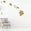 Hawaii Wall Decal - Home Sweet Home - State Silhouette Vinyl Art for Home Decor, Living Room or Family Room Decoration