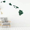 Hawaii Wall Decal - Home Sweet Home - State Silhouette Vinyl Art for Home Decor, Living Room or Family Room Decoration