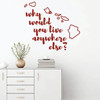 Hawaii Wall Decal - Why Would You Live Anywhere Else - State Vinyl Art Silhouette for Home Decor, Living Room or Family Room Decoration