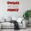 Hawaiian Island Decal - Ohana Means Family - Vinyl Wall Art, 50th State, Honolulu Hawaii, The Aloha State, Oceania Decor