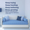 Heaven Wall Decals "Keep Trying Trusting Believing Growing " Jeffrey R. Holland Quote For Vinyl Home Wall Decor