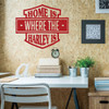 Home Is Where The Harley Is, Gift for Biker - Vinyl Motorcylcle Wall Decals for Home, Man Cave, Office or Garage Decor