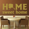 Home Sweet Home State of Alaska Silhouette Vinyl Wall Art Decal For Living Dining, Family Room, or Entryway Decor
