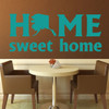 Home Sweet Home State of Alaska Silhouette Vinyl Wall Art Decal For Living Dining, Family Room, or Entryway Decor