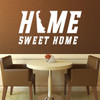 Home Sweet Home State of Delaware Silhouette Vinyl Wall Art Decal For Living Dining, Family Room, or Entryway Decor