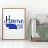 Home Sweet Home State of Nebraska Vinyl Wall Art Decal For Living Dining, Family Room, or Entryway Decor