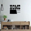 Home Sweet Home State of North Dakota Vinyl Wall Art Decal For Living Dining, Family Room, or Entryway Decor