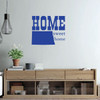 Home Sweet Home State of North Dakota Vinyl Wall Art Decal For Living Dining, Family Room, or Entryway Decor