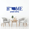 Home Sweet Home State of Oklahoma Vinyl Wall Art Decal For Living Dining, Family Room, or Entryway Decor