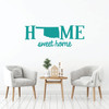 Home Sweet Home State of Oklahoma Vinyl Wall Art Decal For Living Dining, Family Room, or Entryway Decor