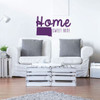 Home Sweet Home State of South Dakota Vinyl Wall Art Decal For Living Dining, Family Room, or Entryway Decor