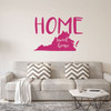 Home Sweet Home State of Virginia Vinyl Wall Art Decal For Living Dining, Family Room, or Entryway Decor