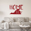 Home Sweet Home State of Virginia Vinyl Wall Art Decal For Living Dining, Family Room, or Entryway Decor