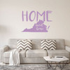 Home Sweet Home State of Virginia Vinyl Wall Art Decal For Living Dining, Family Room, or Entryway Decor