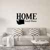 Home Sweet Home State of Washington Vinyl Wall Art Decal For Living Dining, Family Room, or Entryway Decor
