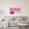 Home Sweet Home State of Washington Vinyl Wall Art Decal For Living Dining, Family Room, or Entryway Decor