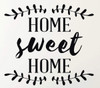 Home Sweet Home Vinyl Wall Art Decal For Living Dining, Family Room, or Entryway Decor